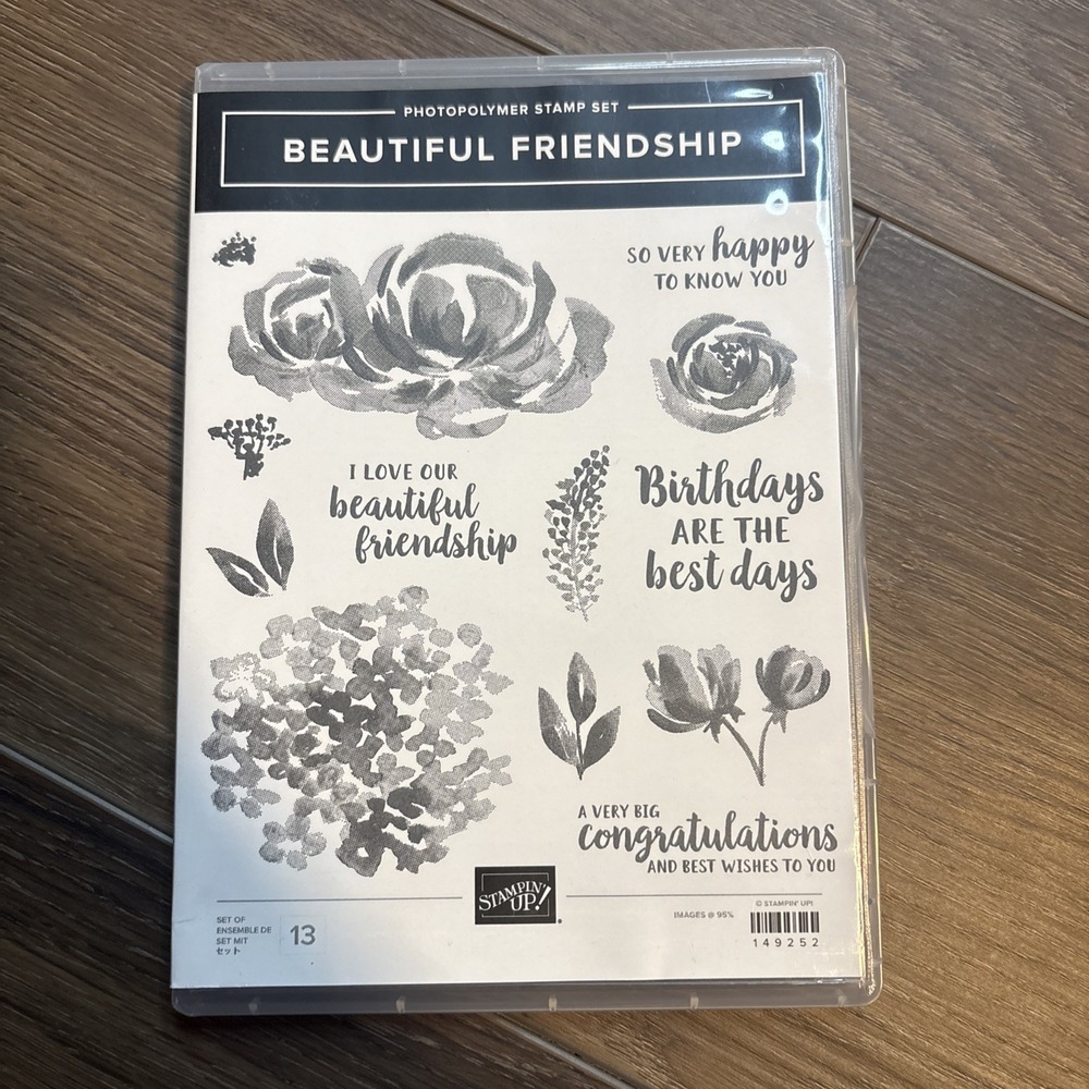 Stampin' Up! BEAUTIFUL FRIENDSHIP Stamp Set - gorgeous! Photopolymer 149252